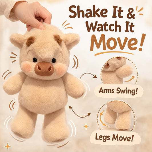 Nuzzle™ Running Cow Plushie